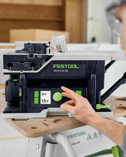 Sega circolare da banco a batteria CSC SYS 50 EBI-Basic
