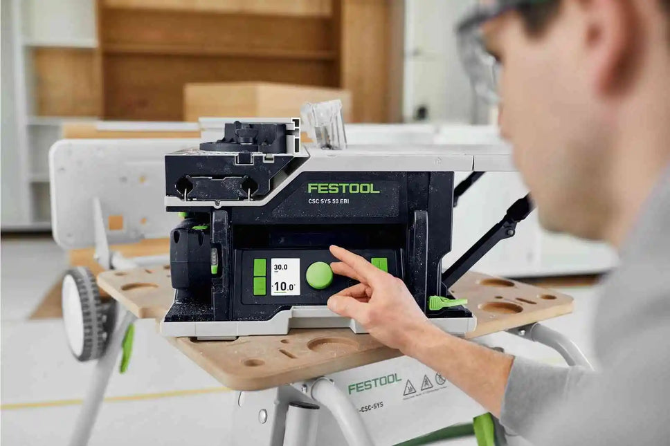 Sega circolare da banco a batteria CSC SYS 50 EBI-Basic